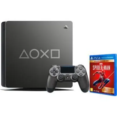 [CC SUB] - Console Playstation 4 1Tb - Edição Limitada Days Of Play + Game Marvel's Spider-Man - GOTY - PS4