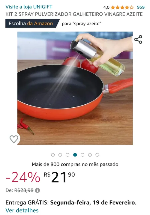 Imagem na descrição da promoção