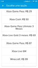 3 meses de Xbox Game Pass Ultimate - R$44