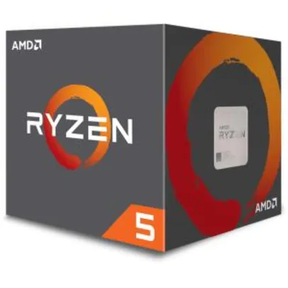 Processador AMD Ryzen 5 2600X 3.6GHz (4.25GHz Turbo) 6-Cores 12-Threads, Cooler Wraith Spire, YD260XBCAFBOX, S/ Video