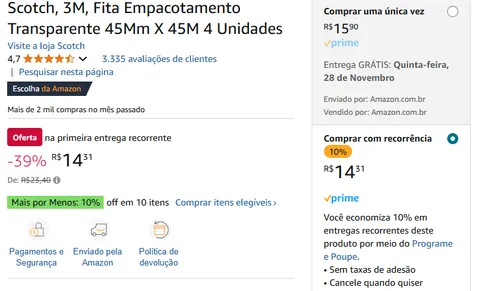 Imagem na descrição da promoção