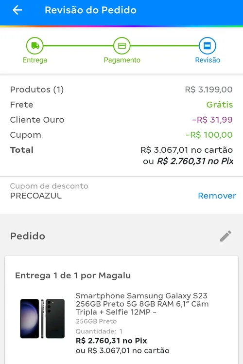 Imagem na descrição da promoção