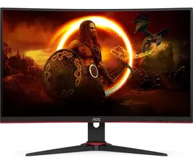 Monitor Gamer Legend 27" C27G2ZE LED Full HD Aoc Bivolt Cor Preto-vermelho 110V/220V