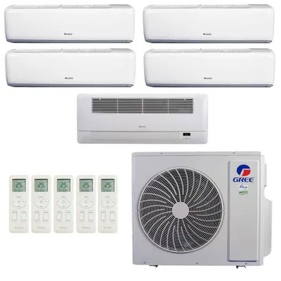 Foto do produto Ar-Condicionado Multi Split Inverter 42000 Btus Gree G-MAX Quente e Frio (4 Evap. Hw 9000 + 1 Evap. Hw 12000) 220V