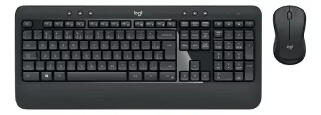 Kit Teclado e Mouse MK540 Advanced sem fio Layout ABNT2 Ambidestro Logitech