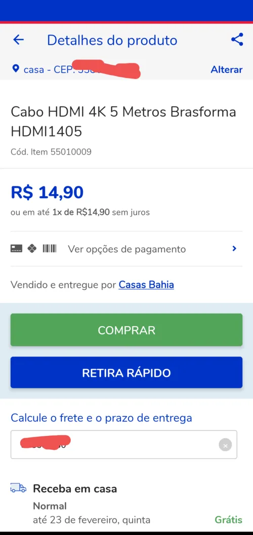 Imagem na descrição da promoção