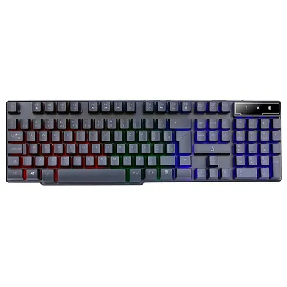 Teclado Gamer Rise Mode G1 Full, RGB Rainbow, USB, Preto - RM-TG-01-FB