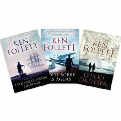 Livro - Coleção Ken Follett - Um Lugar Chamado Liberdade + Noite Sobre Águas + O Vôo Da Vespa - R$50