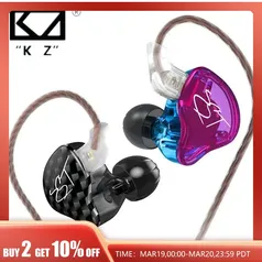 [APP/Taxa Inclusa] Fones de Ouvido In - Ear Hifi Kz KZ - ZST