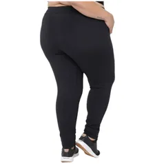 CALÇA FEMININA EXTRA PLUS SIZE LEG PRETA SKINNY MODELADORA LEGGING FITNESS CLASSICA ESPORTIVA