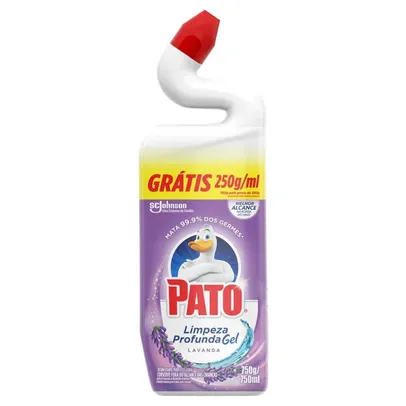 Desinfetante Uso Geral Pato Gel Lavanda Limpeza Profunda 750ml Grátis 