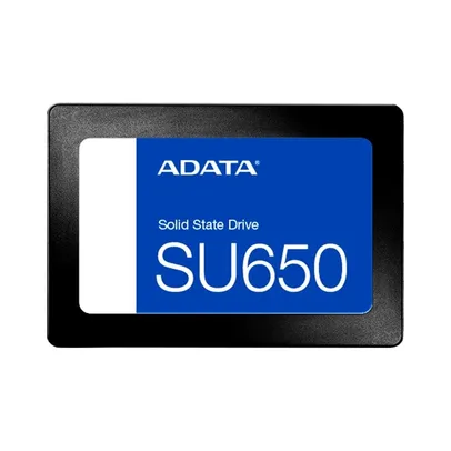 SSD SATA ADATA, 1TB, Leitura: 520MB/s e Gravação: 450MB/s, Preto - ASU650SS-1TT-R