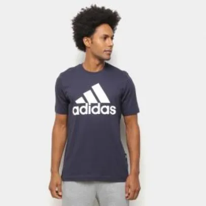 Camiseta Adidas Must Haves Badge Of Sport Masculina - Marinho e Branco | R$50