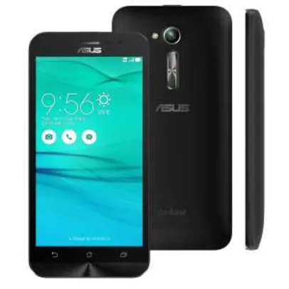 Smartphone Asus Zenfone Go ZB500KG Preto 8GB, Tela 5", Dual Chip, Câmera 8MP, 3G, Android 5.1 e Processador Quad Core