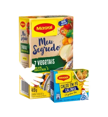 [Grátis] Maggi Meu Segredo 7 Vegetais e Caldo em Pó de Galinha | Eu Quero Nestlé