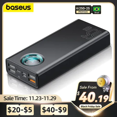 Baseus – Bateria Externe Portátil 65w, 30000mah