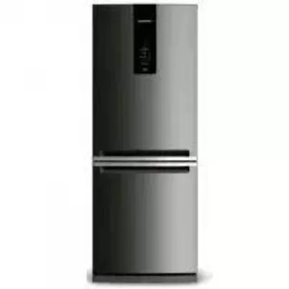 Refrigerador 02 Portas Brastemp Frost Free 443 Litros com Freezer Invertido Evox - BRE57AK