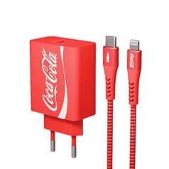 Coca-Cola Kit Carregador com cabo - saída USB-C para USB-C - PD 20W