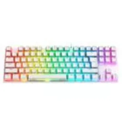 Teclado Mecânico Gamer Force One Keyboard Avro Pro, RGB, Switch Outemu Red, USB, Branco