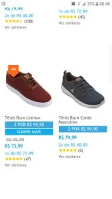 Duas peças por R$99 na Netshoes