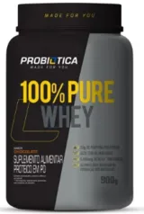 100% Whey Pure Probiotica Pote 900g - 99 com frete no boleto ou pix