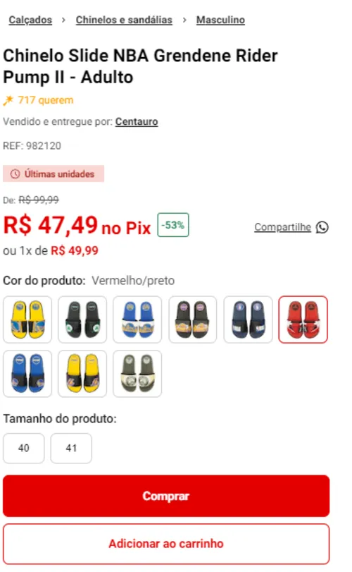 Imagem na descrição da promoção