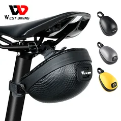 WEST BIKING Mini Portable Bike Saddle Bag Waterproof Hard Shell