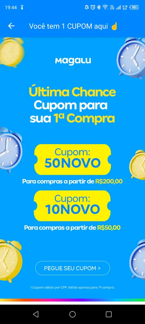 Imagem na descrição da promoção