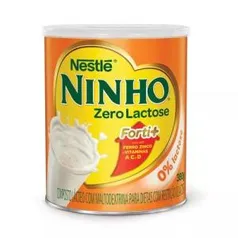 6x Leite em Pó Ninho Forti+ Zero Lactose Lata 380g 