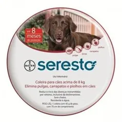 Coleira seresto cães acima de 8kg - R$132