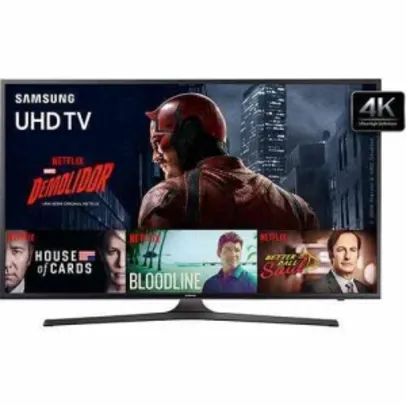 [SUBMARINO] Smart TV 40" Samsung UN40KU6000GXZD Ultra HD 4K HDR com Conversor Digital 3 HDMI 2 USB 120Hz