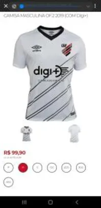 Camisa masculina classic 2 Athletico Paranaense | R$100