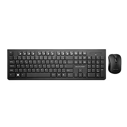 [Prime] Combo Teclado E Mouse Sem Fio Multimídia Usb Preto Tc212