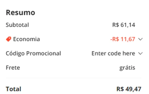 Imagem na descrição da promoção