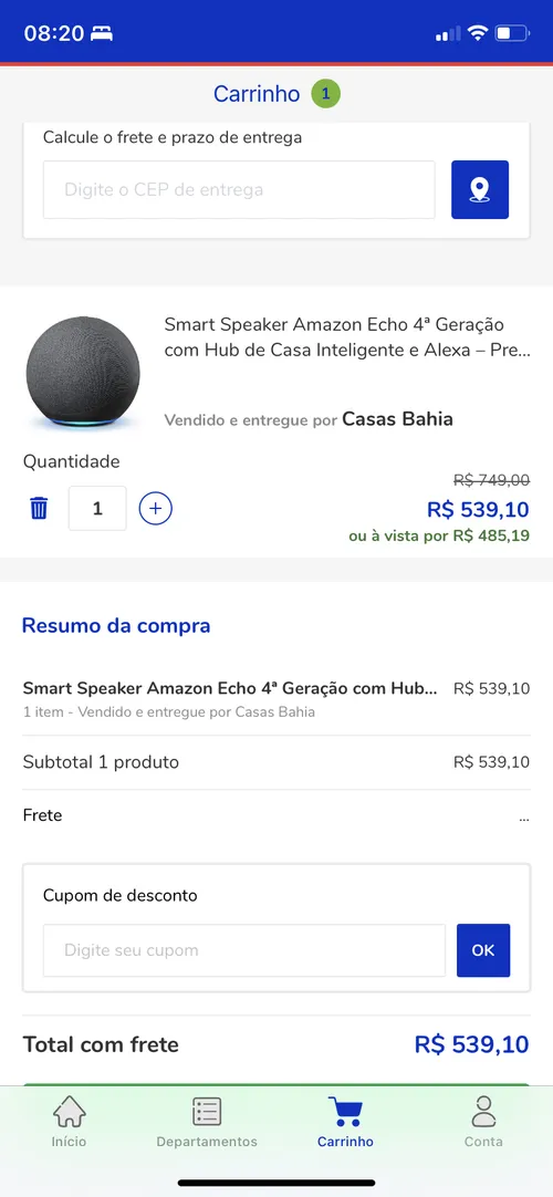 Imagem na descrição da promoção