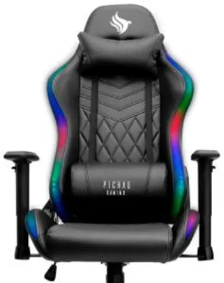 CADEIRA GAMER PICHAU VIENNA RGB PRETA, PG-VNA-RGB