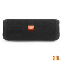 Caixa de Som Bluetooth JBL com Potência de 16W para iOS e Android Preto - FLIP4 - JBLFLIP4PTO