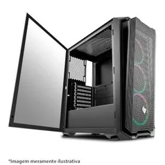 GABINETE GAMER PICHAU GADIT X LATERAL VIDRO TEMP, PGG-X01