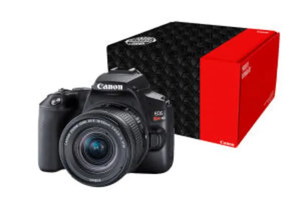 Saindo por R$ 2500: Câmera Canon EOS Rebel SL3 com Lente EF-S 18-55mm Reembalada - Nova - R$2500 | Pelando