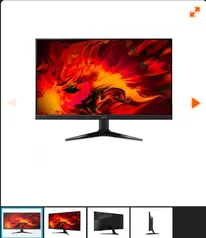 Monitor Gamer Acer Nitro QG241Y, 24 pol, Full HD, VA, 165Hz, 1ms, FreeSync Premium, HDMI/DP, UM.QQ1AA.P04