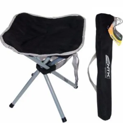 Cadeira Dobrável Stool Nautika Preta R$29,29