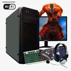 Pc Gamer Completo Intel Core i5, 8GB RAM, HD 1TB, GT 710 2GB, Monitor 18,5 LED, Wi-Fi, Headset, Teclado e Mouse!