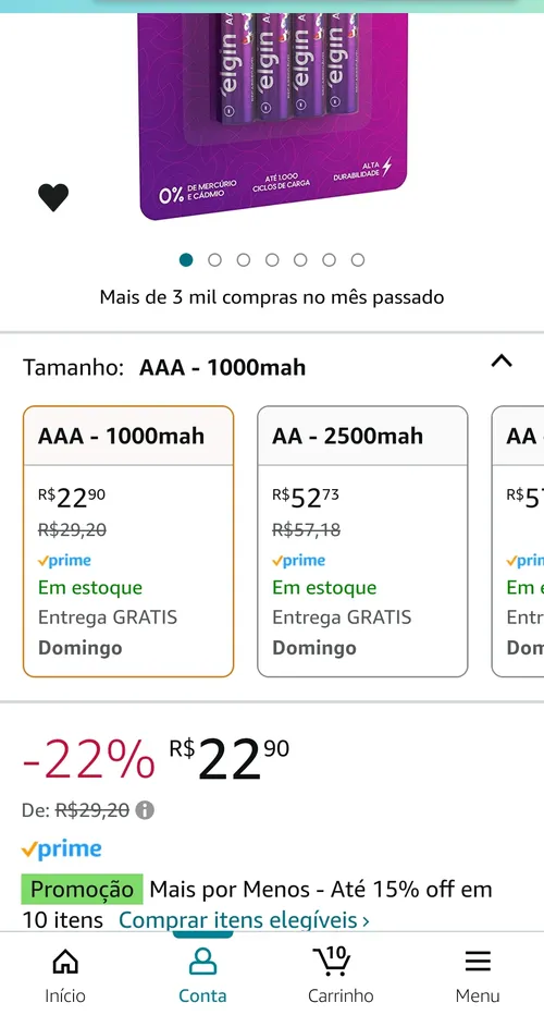 Imagem na descrição da promoção