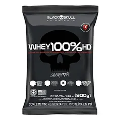 Black Skull Refil Whey 100% Hd Baunilha 900G