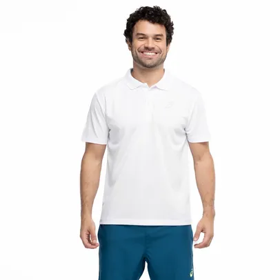 [App] Camisa Polo Masculina ASICS Manga Curta Botões