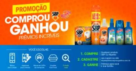 Compre produtos SBP ou Repelex e concorra a prêmios!