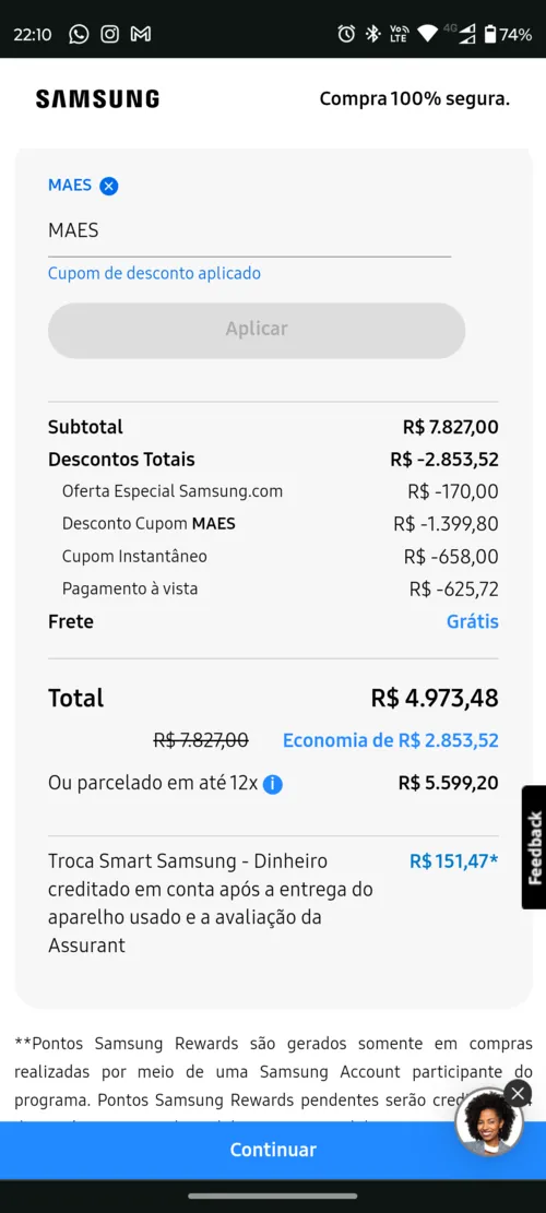 Imagen na descrição da promoção