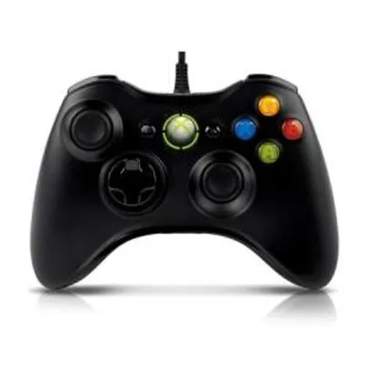 [Kabum] Controle Microsoft Xbox 360/PC S9F-00001 Preto por R$ 150