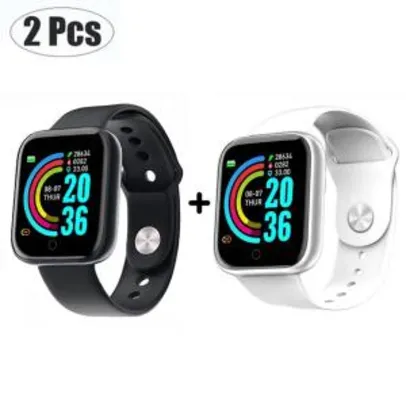 [App] Kit com 2 Smartwatch Y68 R$69