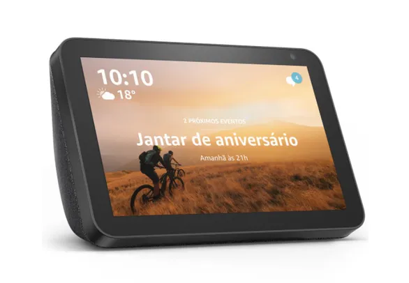Smart Speaker Tela 8" Amazon Echo Show 8 com Alexa - Preto | R$639